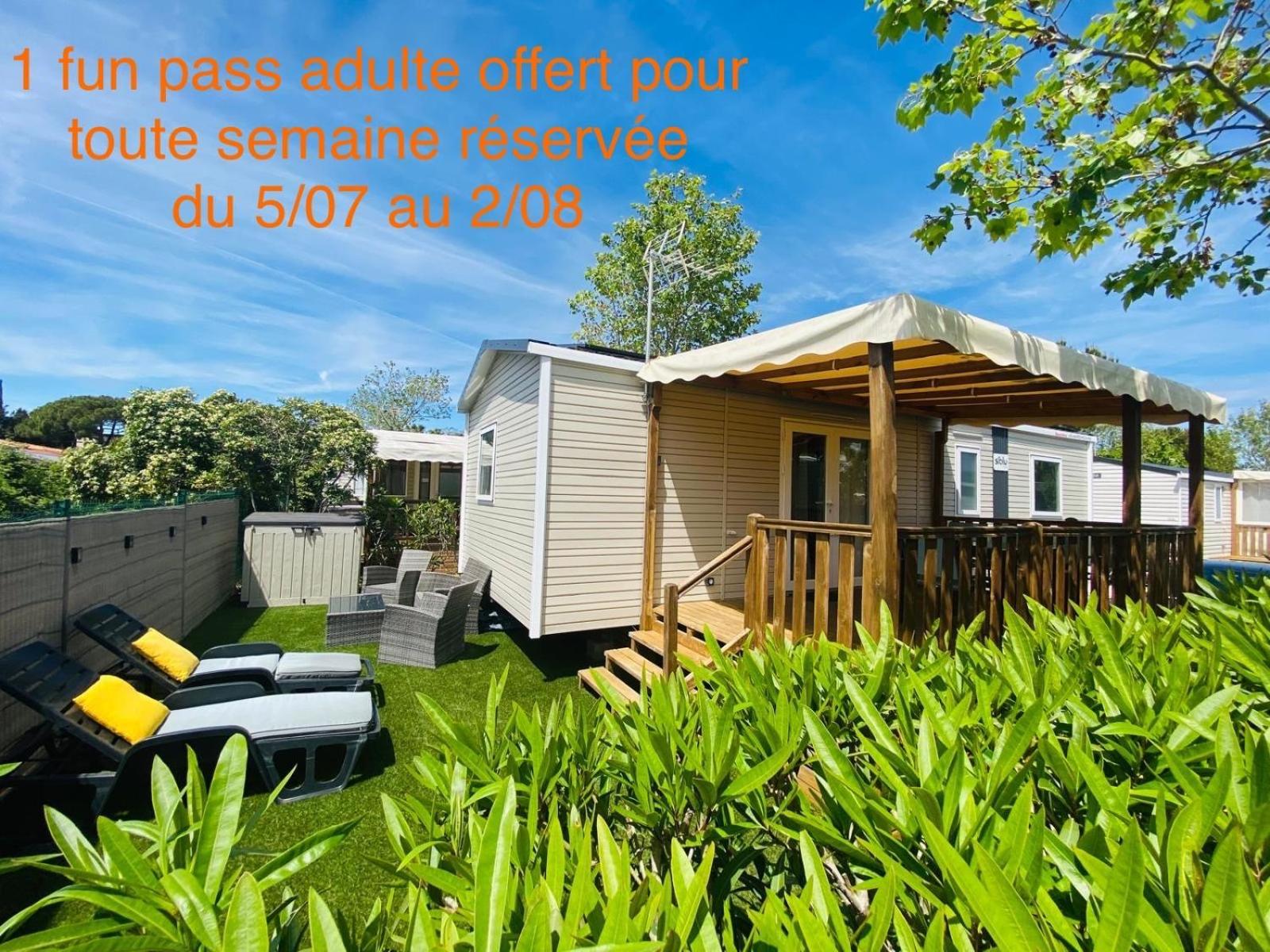 Mobil Home Familial Neuf De 2024 Pour 8 Personnes วัลราส์-ปลาจ ภายนอก รูปภาพ